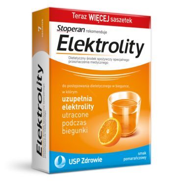 Elektrolity 7 saszetek smak pomarańczowy