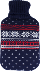 Termofor gumowy 2l z pokrowcem  - wzór pokrowca orientacyjny