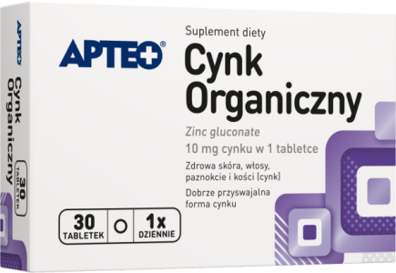 Cynk organiczny APTEO 30 tabletek