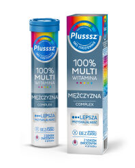 Plusssz 100% Multiwitamina Mężczyzna Complex 20 tabletek musujących