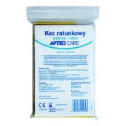 Koc ratunkowy srebrno-złoty 1 sztuka