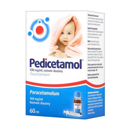 Pedicetamol, 100 mg/ml, roztwór doustny, 100 ml