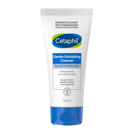 CETAPHIL DELIKATNY ŻEL OCZYSZCZAJĄCY DO TWARZY Z PEELINGIEM 178ml