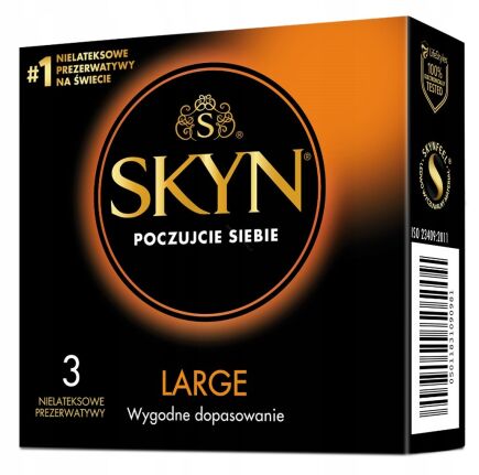 SKYN Large 3 szt. - prezerwatywy nielateksowe większe