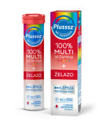 Plusssz 100% Multiwitamina + Żelazo 20 tabletek musujących